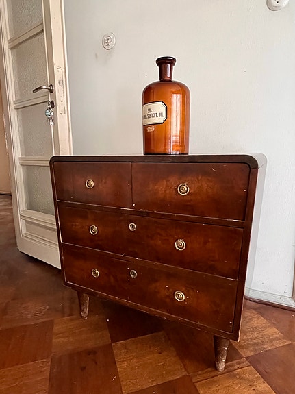 Upea vintage lipasto / senkki (art deco / funkkis)
