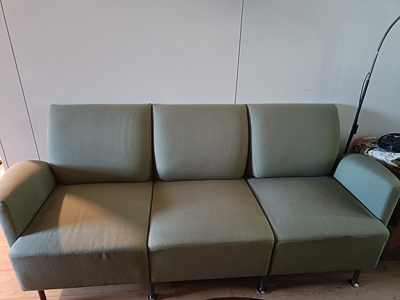 limen vihreä sohva
