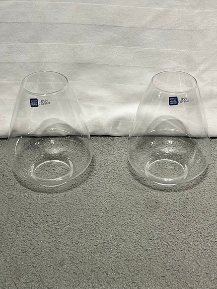 Arabia Finn Crystal Apollo kynttilälyhdyn kuvut, 2 kpl (Markku Salo)