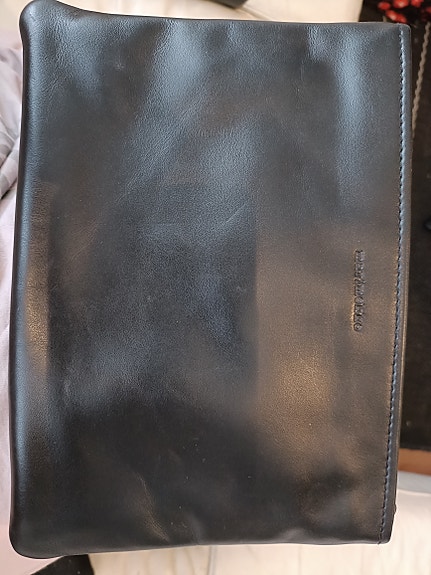Marimekko nahkainen musta laukku vieno