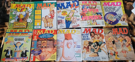 Ulkomaalaisia MAD - lehtiä  10 kpl