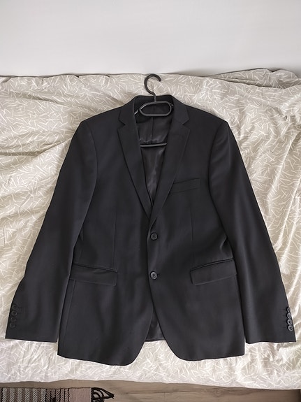 Dressmann miesten puku koko 52 musta