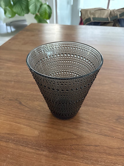 Iittala Kastehelmi harmaa maljakko