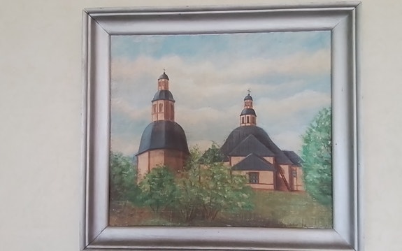 Kirvu kirkko taulu ja kartat