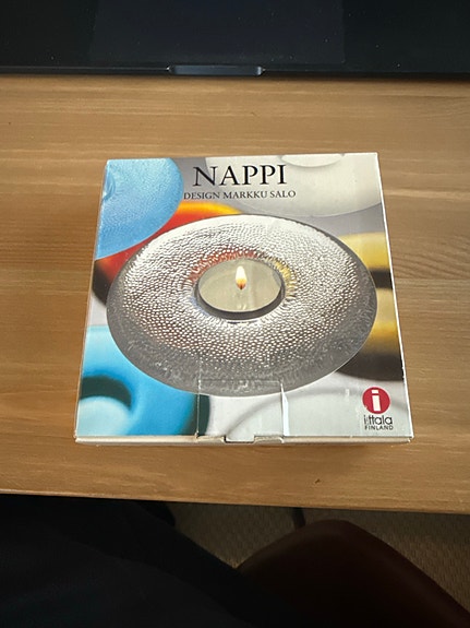 Iittala Nappi tuikkukynttilänjalka kirkas 125 mm