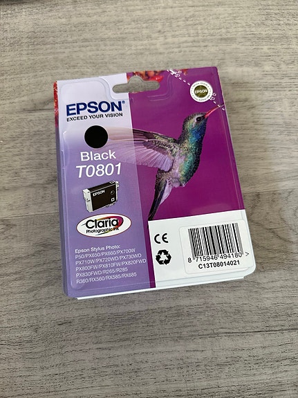 Epson T0801 mustekasetti musta