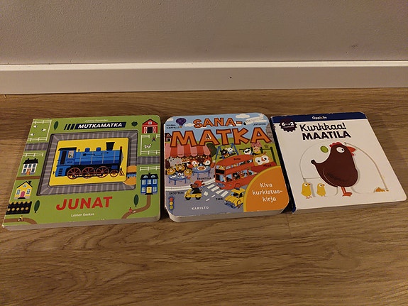 Lasten kuvakirjat, junat ja maatila, 3 kpl