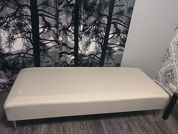 Runkopatjasänky 80 cm x 200 cm vaaleanbeige