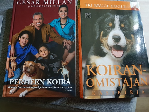 Cesar Millan Perheen koira -kirja ja Bruce Fogle Koiranomistajan käsikirja