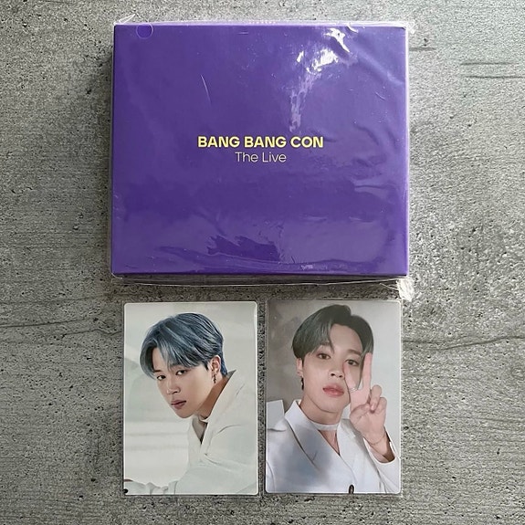 bts jimin bang bang con photocard holder setti
