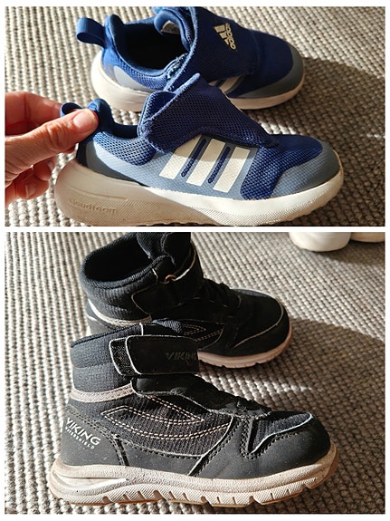 Adidas tennarit ja Viking gore-tex kengät 26