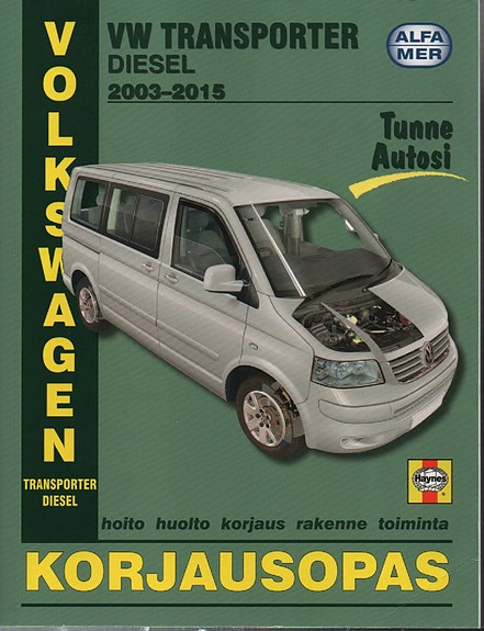 VW trasporter DIESEL 2003-2015 korjausopas suomenkielinen alfamer.