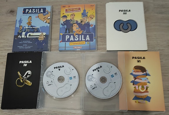 Pasila DVD-boksit ja kaudet