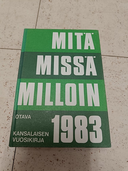 Mitä Missä Milloin 1983 kir