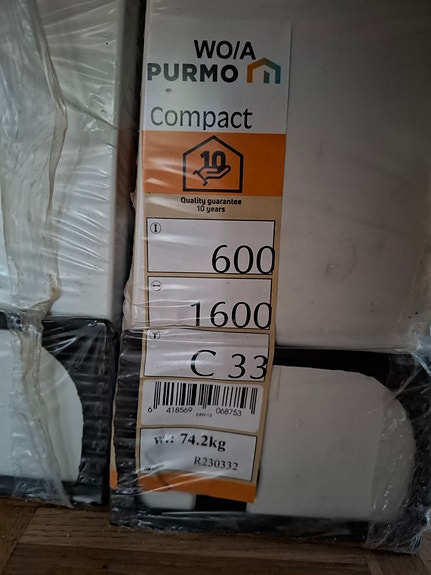 uusia Purmo Compact C33 600x1600 -patterisettejä