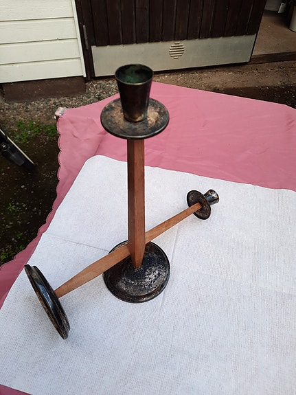 Kynttilänjalat 2 kpl teak / Alp