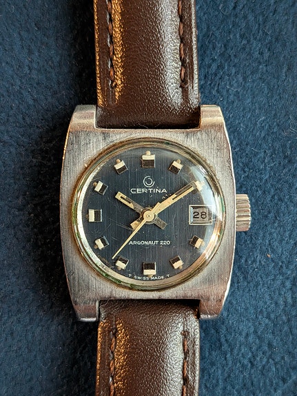 Certina rannekello naiset Vintage - model Argonaut 220 Watch 70s