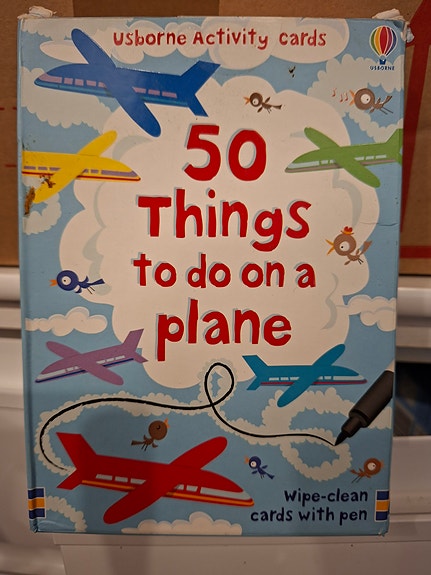 50 things to do on a plane activity cards