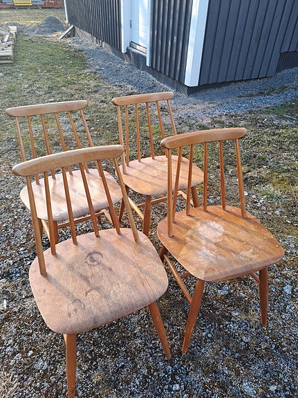 Ilmari Tapiovaara Fanett tuolit puu