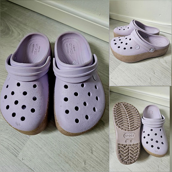 Crocs sandaalit koko 36-37 vaaleanliila