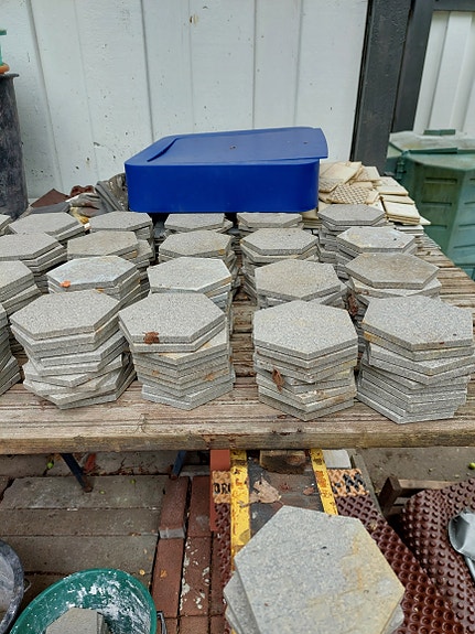 Kuusikulmalaatta 10 cm