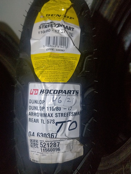 Dunlop 110/80-17 streetsmart rengas, käyttämätön