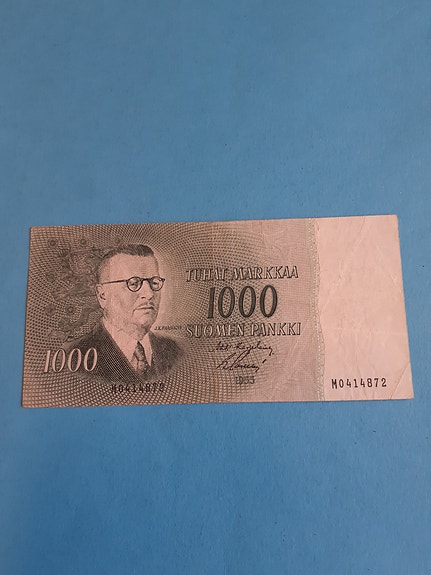 1000 mk seteli 1955