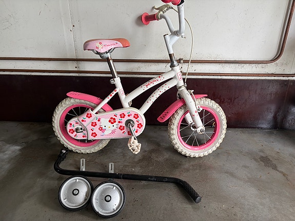 Lasten polkupyörä 12" Hello Kitty valkoinen/pinkki