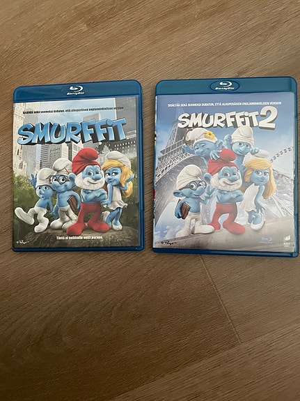 Smurffit Blu-ray levyt