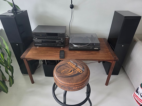 Technics Retro Hifi -setti + Audio Pro Black Diamond -lattiakaiuttimet
