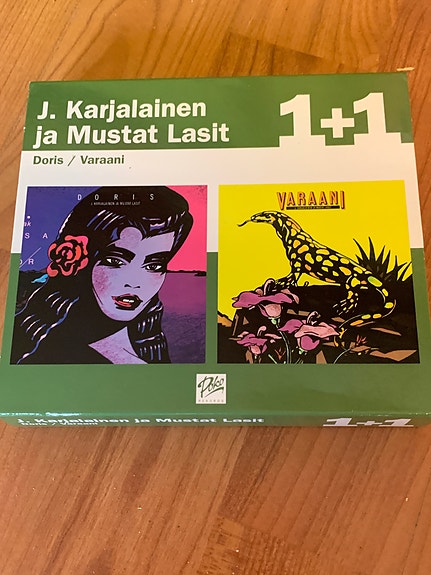 J.KARJALAINEN JA MUSTAT LASIT. DORIS/VARAANI CD:t