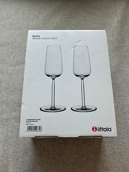 Iittala Senta kuohuviinilasi kirkas 2kpl