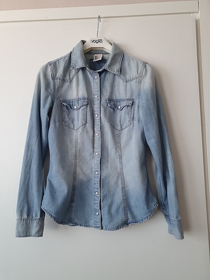 H&M pitkähihainen farkkupaita