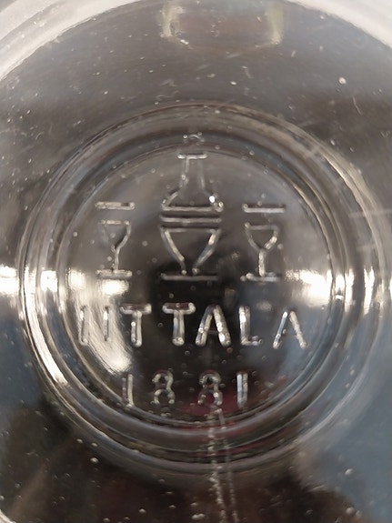 Iittala lasipurkki 0,5 l 1881 leimalla