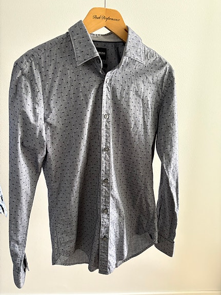 Hugo Boss kauluspaita S harmaa
