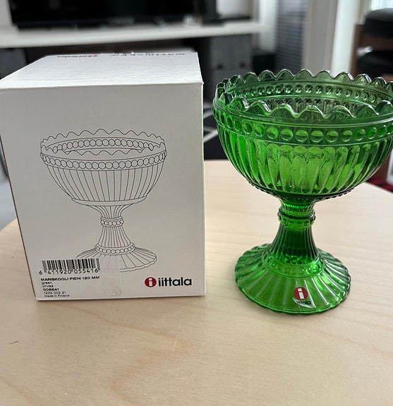 Iittala Mariskooli, pieni 120 mm, vihreä