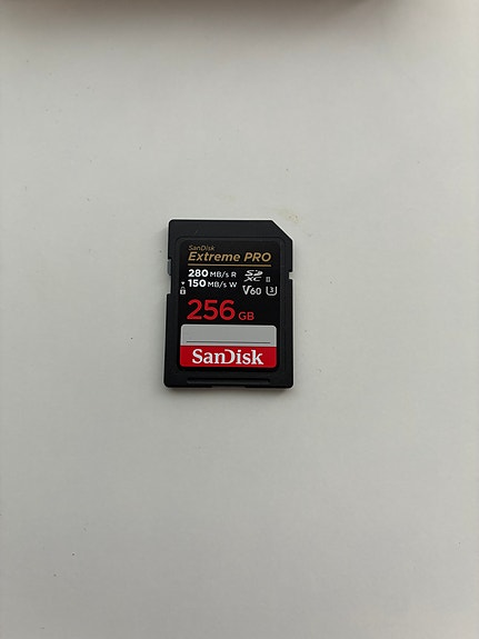 Sandisk 256GB Extreme Pro, SDXC, UHS-II V60 U3, 280/150MB/s Muistikortti