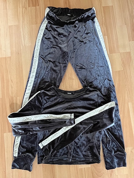 BikBok velour-setti S/M