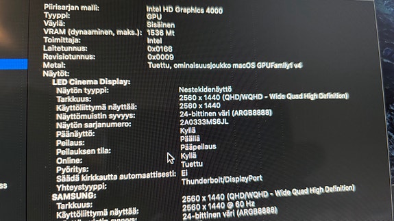 Apple 27" näyttö / iMac-näyttö
