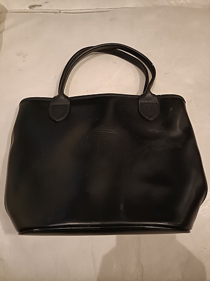 Longchamp nahkainen käsilaukku musta