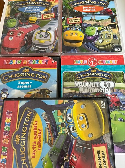 Lasten suosikit Chuggington 5 kpl DVD-paketti, suomeksi