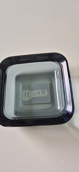 Iittala Vitriini rasia 60 x 60 mm harmaa lasi
