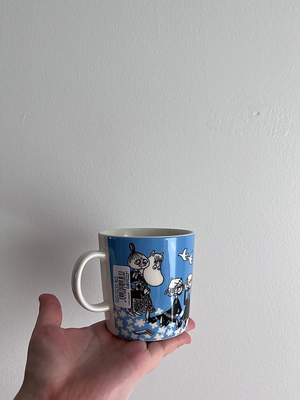 Arabia Muumi muki sininen Rauha 0,4l