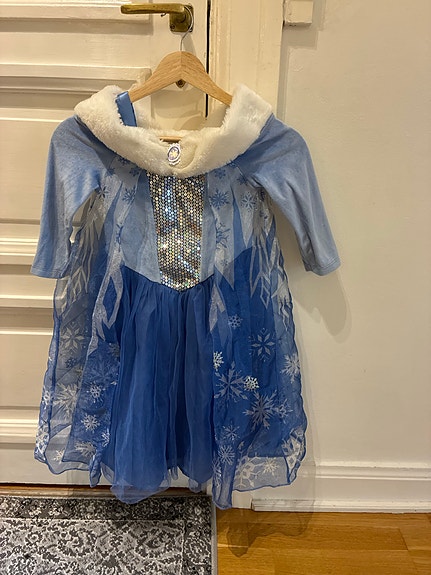 H&M Disney prinsessamekko koko 116 sininen tytöille