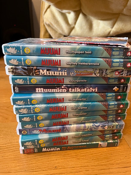 Muumit dvd , 12 kpl