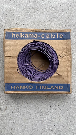 Helkama ML 1,5 mm² violetti vanha tv-radio-asennusjohto