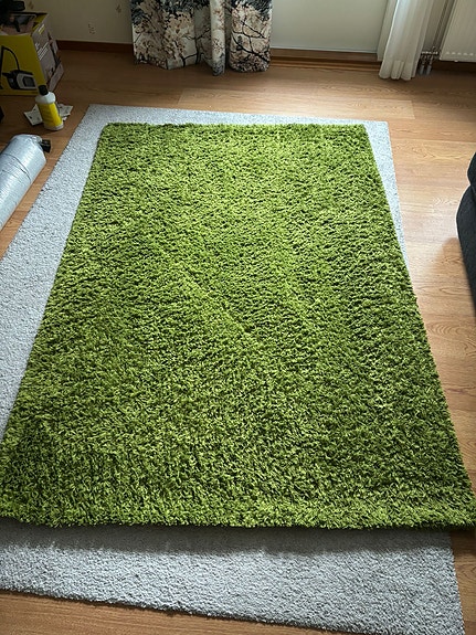 IKEA vihreä nukkamatto