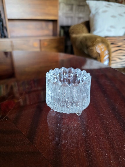 Iittala lasinen kynttilälyhty kirkas