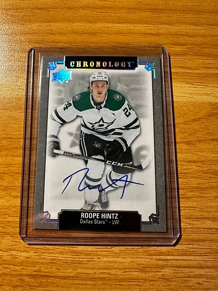 Upper Deck Roope Hintz Chronology Auto Dallas Stars