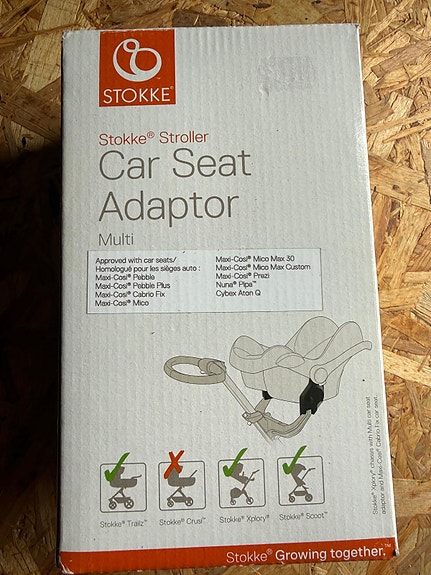 Stokke car seat adapterit
